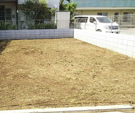 除草後